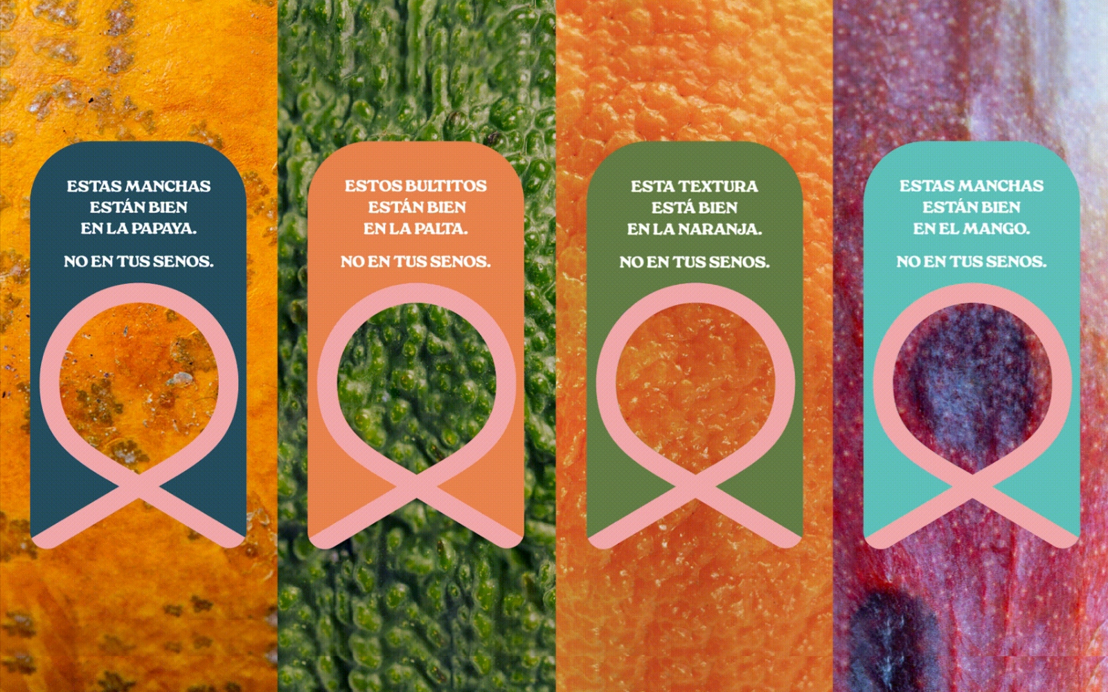 Toca tus senos de Ketal: campaña que compara las marcas de las frutas con las señales del cáncer de mama